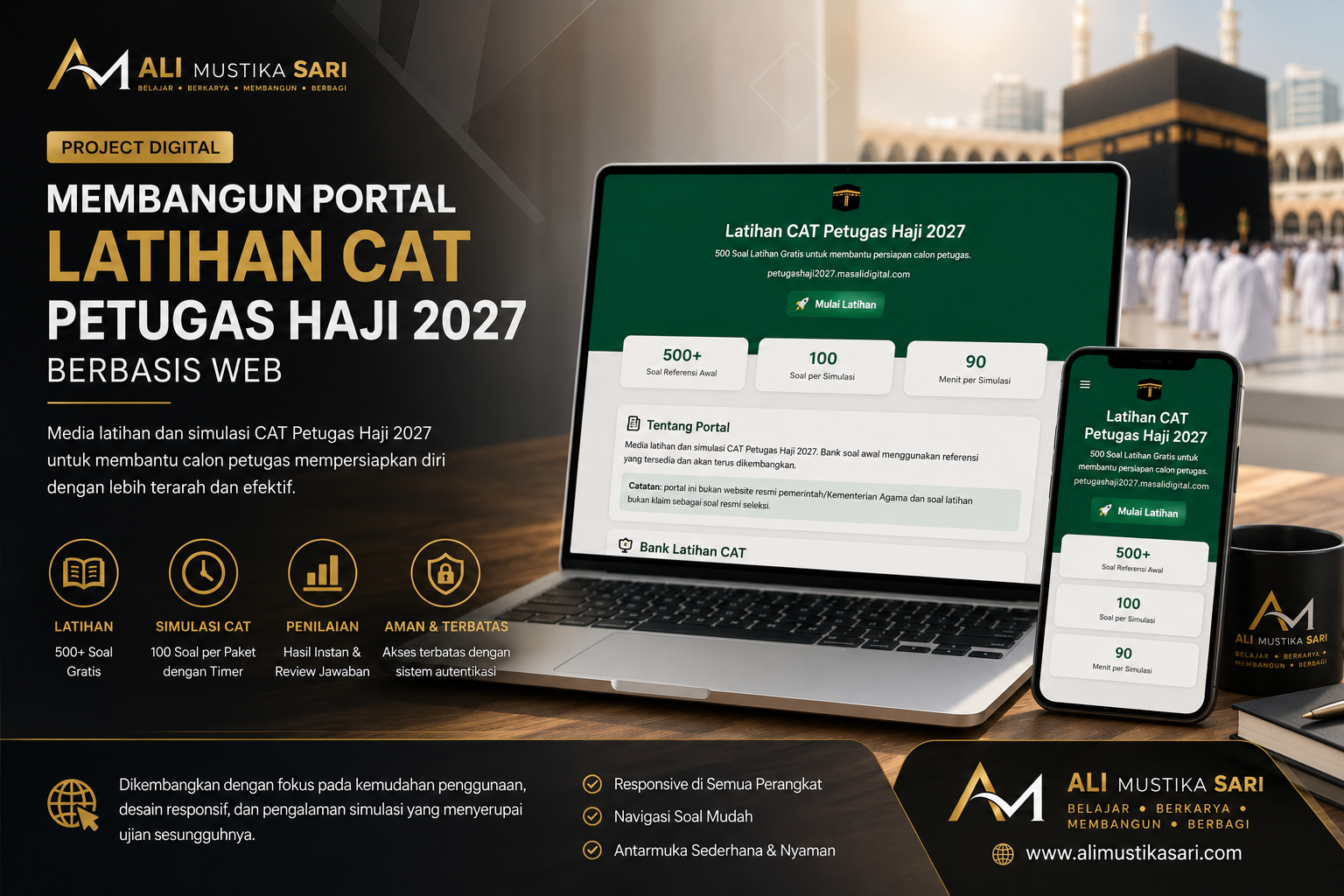 Portal Latihan CAT Petugas Haji 2027 Berbasis Web